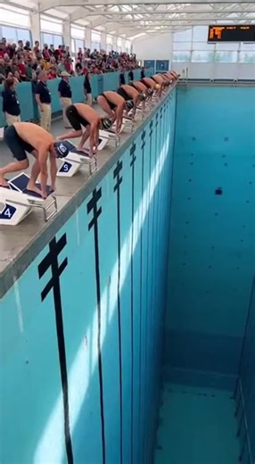 Diving into an Empty Pool from 1000 Feet