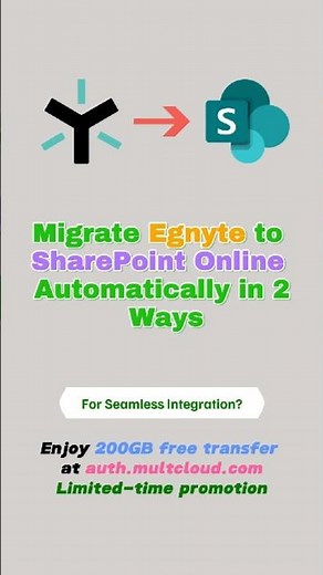 Migrate Egnyte to SharePoint Online Directly in Just 3 Steps #cloudstorage #multcloud