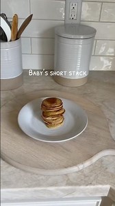 3 ingredient baby short stack🥞 #shorts #momlife #easyrecipe