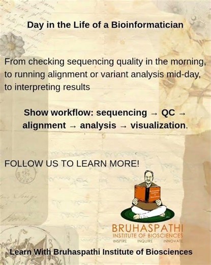 Life of a bioinformatician