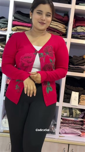 Stylish Floral Outerwear in Indigo Color