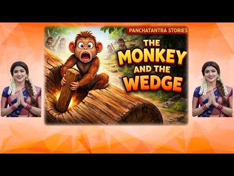 The Monkey and the Wedge | Panchatantra stories | AI Visual leanring