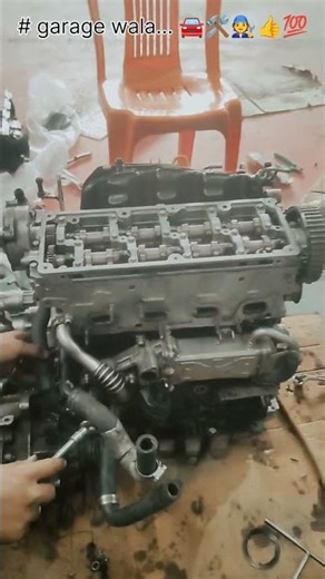 Polo diesel engine fitting🧑‍🔧➡️🚘 #automobile#yutubeshorts #mechanic#working#car#polo #garage#video
