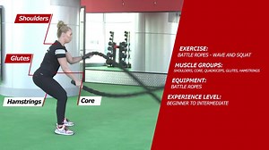 134K views · 62 shares | With battle ropes, you can instantly change from working both your legs and shoulders, to working your biceps and abs. Next time you're at the club why not give this a try. | Fitness First Middle East | Facebook