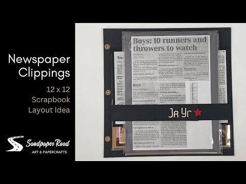 Newspaper Clipping Layout Idea | Sandpaper Road