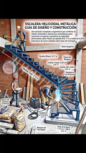 Metal Helical Staircase