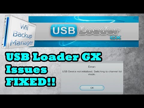 USB Loader GX Issues FIXED! (No partition found & USB device not initialized) Format usb to WBFS