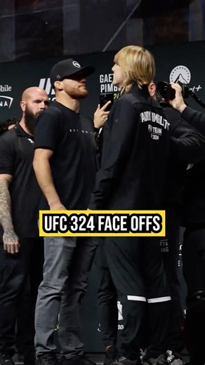UFC 324 Press Conference FACE OFFS