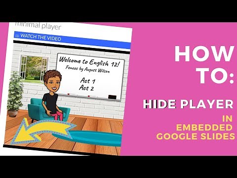 How to Hide the Slideshow Player on Embedded Google Slides