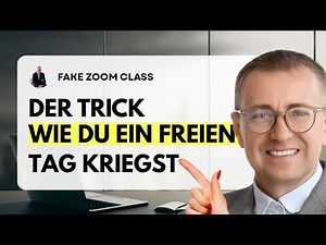 Wenn dein Chef denkt, du bist im Meeting FAKE Zoom Deutsch