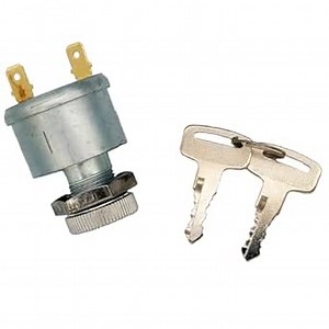 Ignition Switch and Key for EZGO EZ-GO Electric Golf Cart Key Switch 2 Terminals Carabiner Replace 17421G1