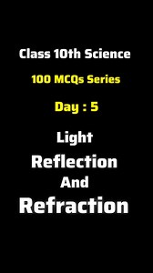 138K views · 485 reactions | Light Reflection and Refraction Most Important Mcqs #mcqs #class10th #cbse10 #study #viral #trendingreels #viralreels | CBSE Wallah | Facebook