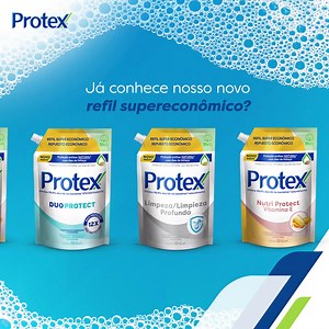 Já conhece a linha Protex para as mãos? Agora ela ficou maior. São os novos refils de 900ml SUPER econômicos, para garantir limpeza das mãos em todos os locais da sua casa! | Protex Brasil