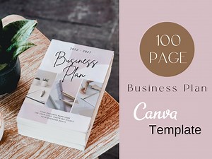 Business Plan Template | Online Business Plan | Business Plan Canva Template | Editable Business Plan | Modern & Feminine Business Plan - Etsy