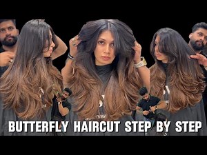 BUTTERFLY HAIRCUT TUTORIAL STEP BY STEP || LAYERED HAIRCUT