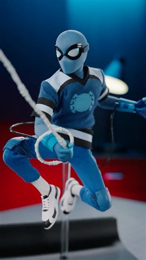 FIRST LOOK Spider-Man Homemade Blue Suit Figure Unboxing