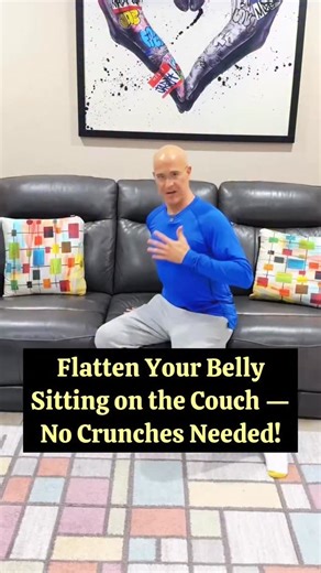 Flatten Your Belly Sitting on the Couch — No Crunches Needed! #drmandell #stomach #core #belly | Motivationaldoc
