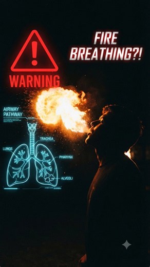 What happens when you breathe fire #science #chemistry #fire