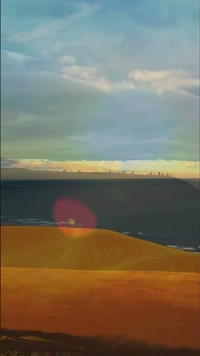 空から見た鳥取砂丘 #絶景 #4kドローン空撮 #drone