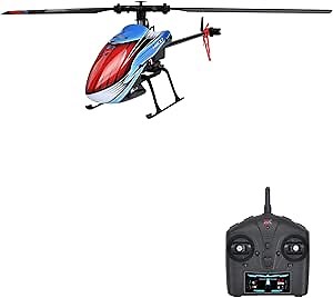 GoolRC RC Helicopter, WLtoys XK K200 Remote Control Helicopter, 2.4GHz 4 Channel RC Aircraft with 6-Axis Gyro, Optical Flow Positioning, Altitude Hold, One Key Take Off/Landing, Easy to Fly for Adults