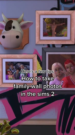 How to Take Family Wall Photos in The Sims 2