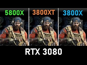 Ryzen 5800X vs 3800XT vs 3800X Benchmarks with Nvidia RTX 3080 | 10 Games Tested