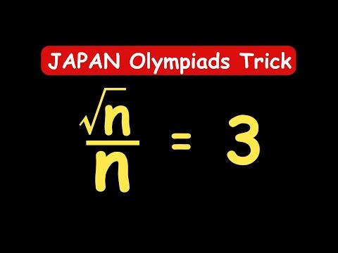 OLYMPIADS || How to Solve for n? || n = ? ||