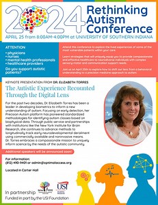 2024 Rethinking Autism Conference, University of Southern Indiana, Evansville, 25 April 2024
