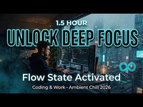 ULTIMATE Deep Focus Music for Coding & Work • 1.5 Hour Ambient Chill 2026