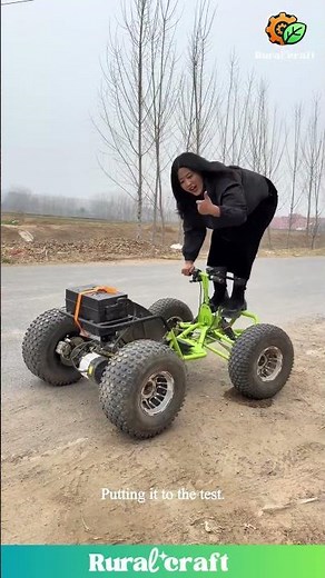 Built to Last: Showcasing a Rugged Homemade Electric ATV #diyproject #invention #strong #ev