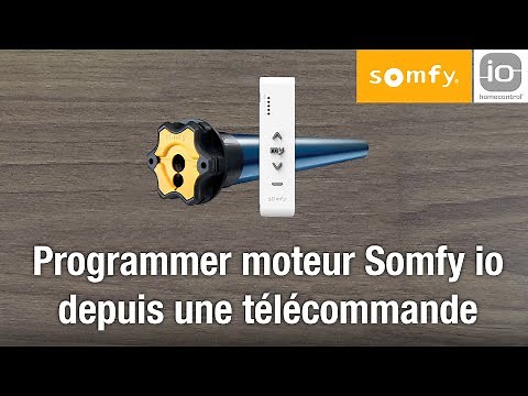 Programmer télécommande Somfy io et son moteur (Réinitialisation) - 100% Volet Roulant