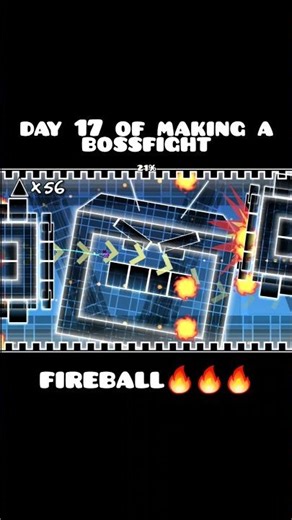 Day 17 of making a bossfight! #geometrydash #gd #gdlevel