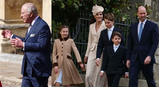 La Pasqua dei reali tra ritorni e assenze: William, Kate e i figli rubano la scena a Carlo e Camilla, posti vuoti tra i Windsor