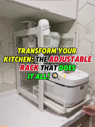 Maximize Kitchen Space with an Adjustable Metal Rack