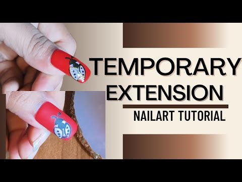 How to do diy Temporary Nail Extensions | online Nailart course
