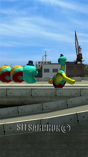 Rumi or Doughman Normal and Hungry Worm in Garry's Mod #shorts