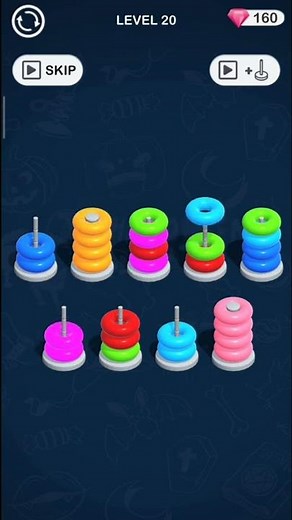 Color Hoop Stack Level 20, All Level gameplay Android iOS