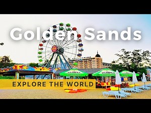 🇧🇬 Walking in Golden Sands 4K, Varna Bulgaria