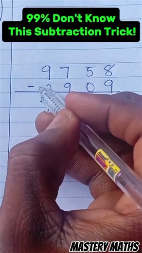 99% Don't Know This Subtraction Trick! | Calculate Faster in Seconds