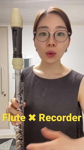 What happens if you stick a recorder into a flute? #Flute #Recorder #Windband