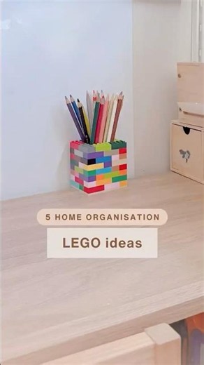 Using LEGO for home organisation. Creative ways to keep things tidy #storagehacks #legoideas