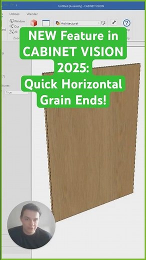 Create Horizontal Grain Ends in CABINET VISION 2025!