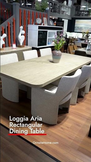 Loggia Aria Rectangular Dining Table | Modern Extendable Oak Dining Table