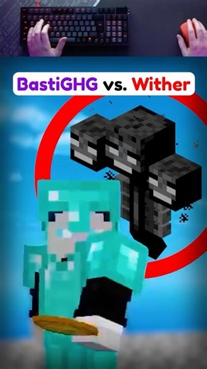 BastiGHG beschwört den Wither in Skyblock (großer Fehler) 😅 #shorts
