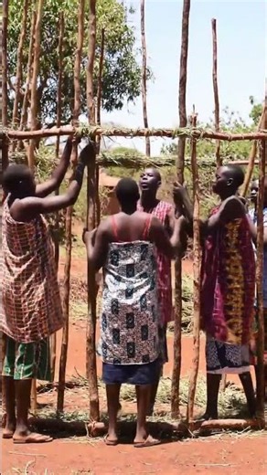 African Builders Creating a Traditional Hut | Amazing Tribal Skills