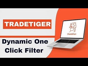 Sharekhan Tradetiger Dynamic One Click Filter in Hindi | Magical Scanner😀