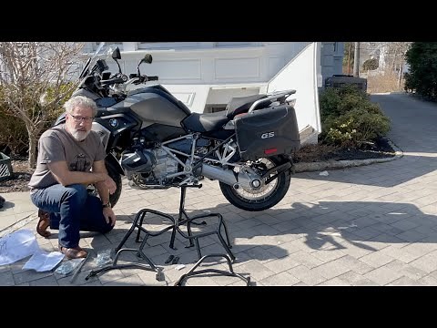 SW Motech crash bars installed on a 2020 BMW R1250gs