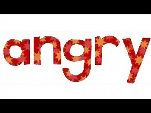 Endless reader level 4 words: Angry