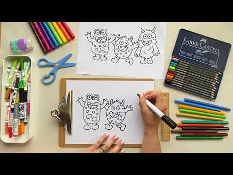 How to Draw Cheeky Monsters 👹 | Easy Drawing for Kids 🎨