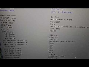 外星人笔记本m17 R4 10代 rtx3070 独显改集显 Alienware Dedicated Graphics Card Modified to Integrated Graphics